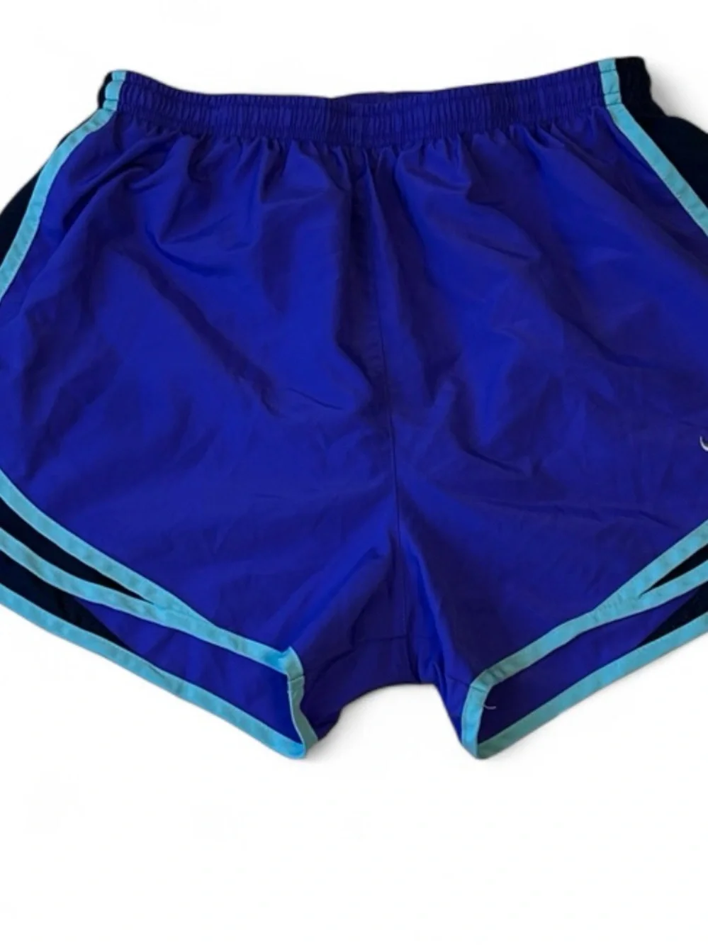 Nike Dri-Fit Women's Royal Blue Athletic Shorts with Teal Trim M, NWOT